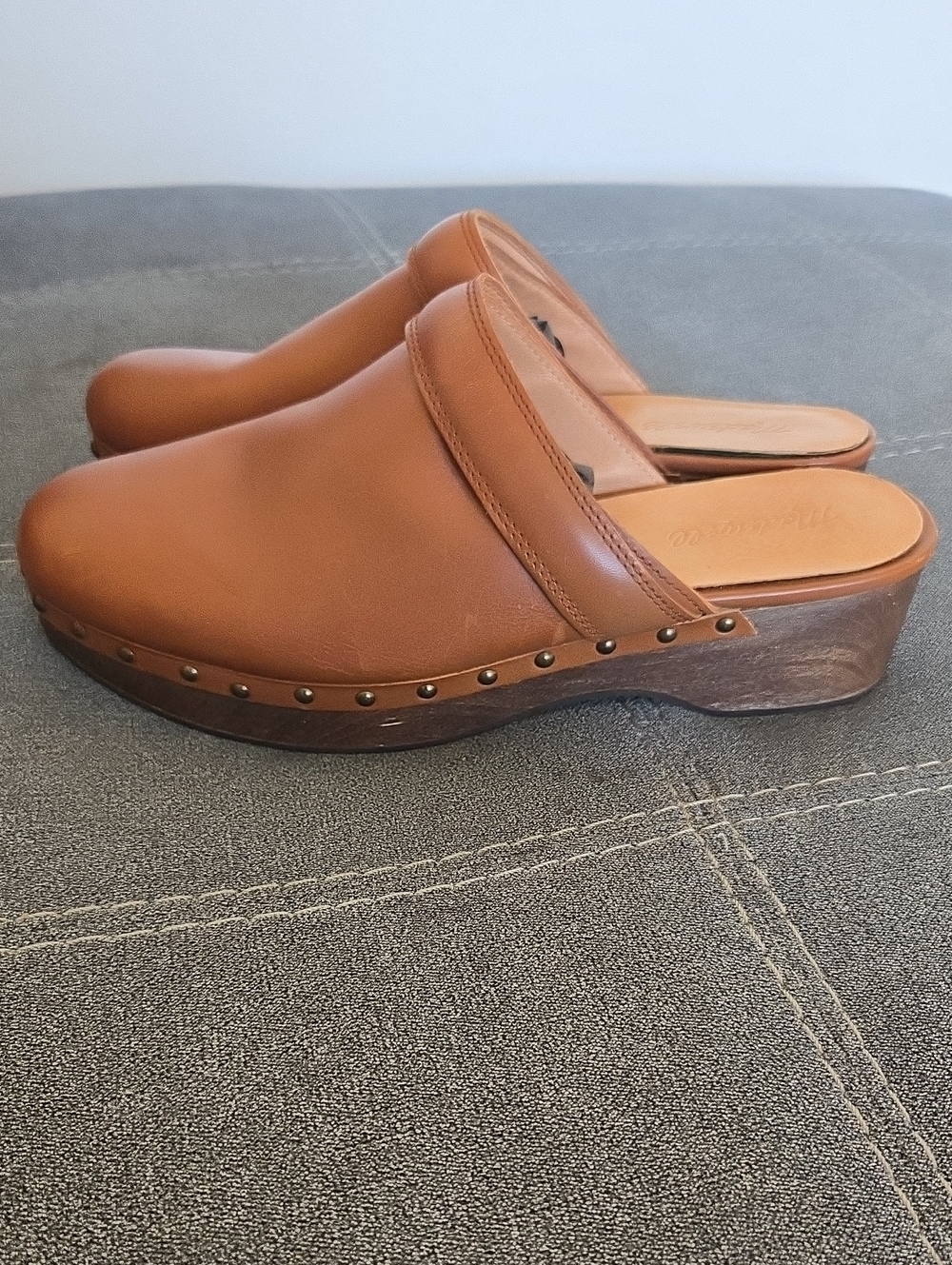 Madewell Cecily Clog Women's Brown Leather Clog Mules